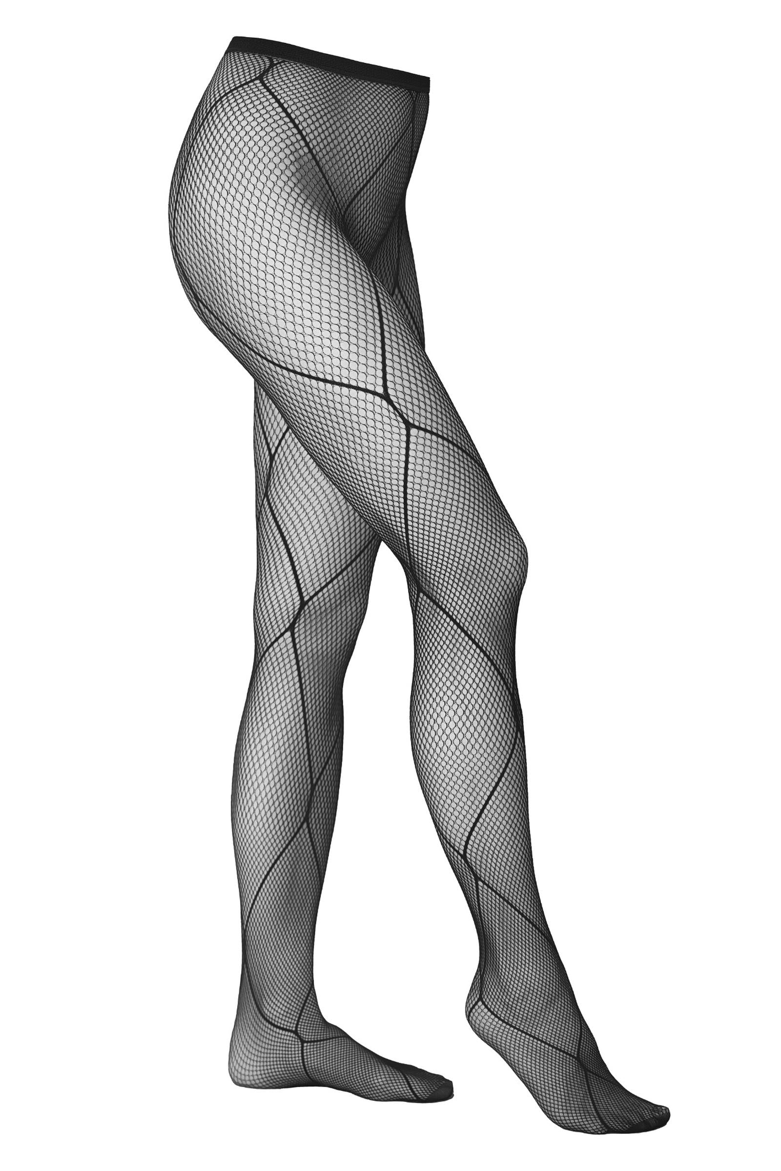 Sexy Netzstrumpfhose Schwarz mit Muster – Verführerisch & Raffiniert